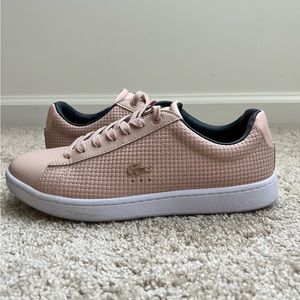 Lacoste Pink Leather Sneakers